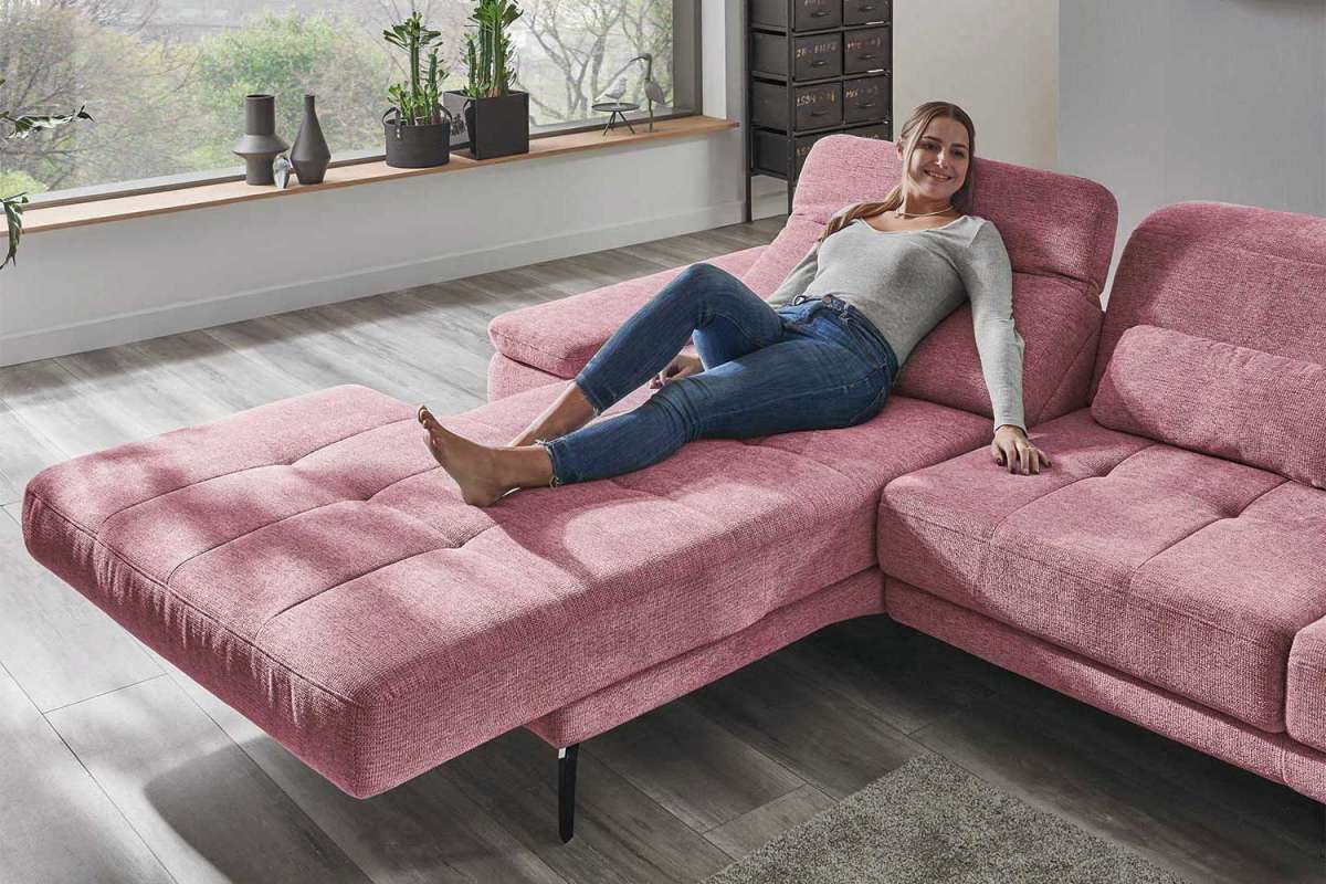 Ecksofa TURN AROUND, elektrisch verstellbar
