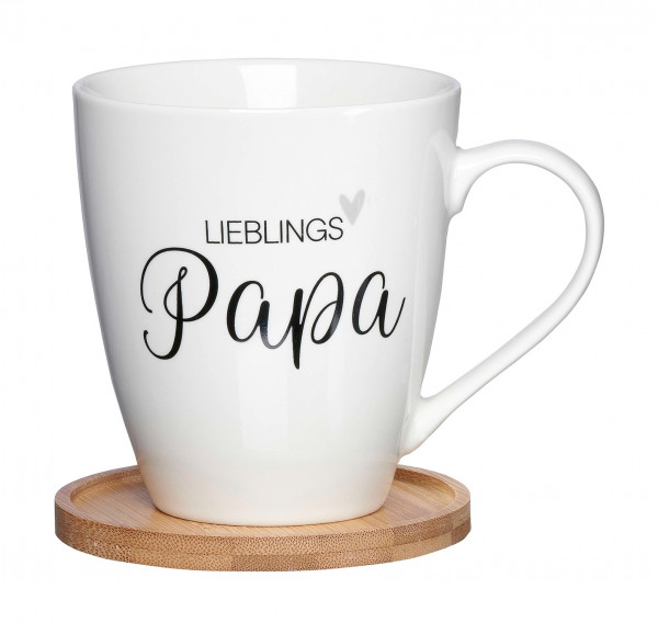 Kaffeetasse mit Untersetzer FAMILY