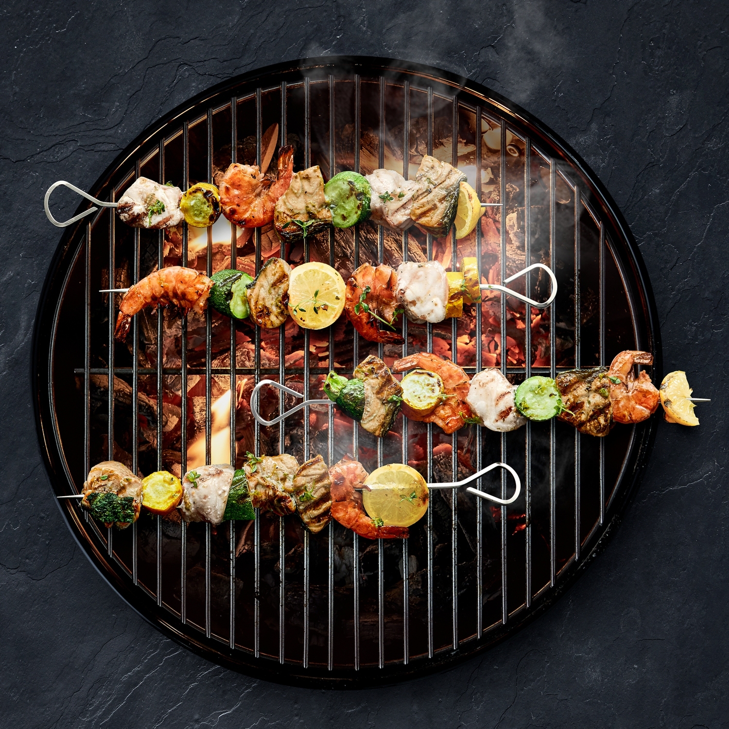 Edelstahl Grillspieß-Set Mit Halter - Perfekt Für Kebabs & Grillabende